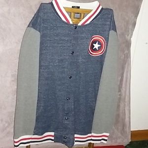 MARVEL CAPTAIN AMERICA BASEBALL JACKET